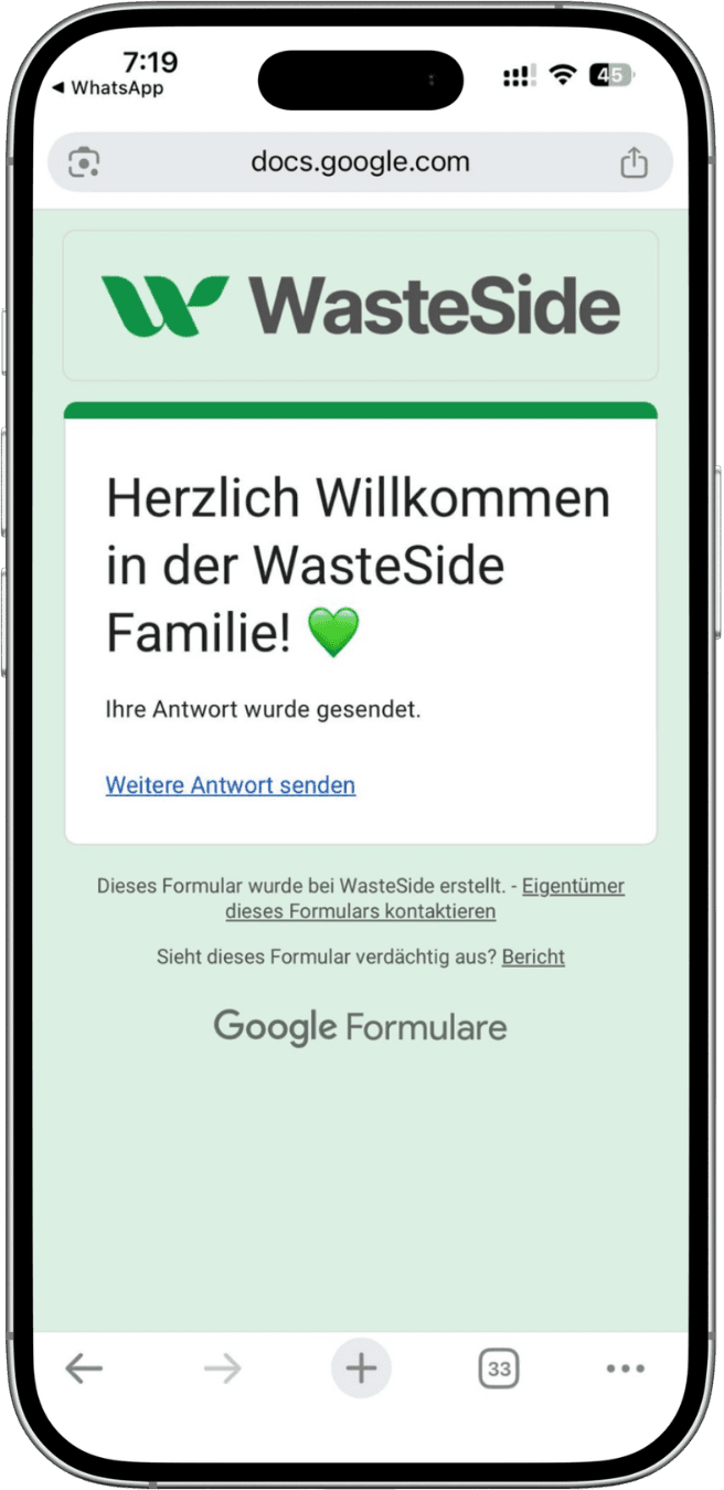 Formular absenden